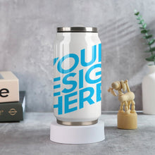 Lade das Bild in den Galerie-Viewer, Vollprint Cola Cup Becher Thermobecher aus Edelstahl 304 mit Deckel und Strohhalm 300ml / 500ml mit Foto Muster Text Logo selbst gestalten und bedrucken