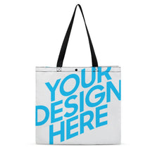Lade das Bild in den Galerie-Viewer, Horizontale Version Beidseitiger Voll Druck Tote Tasche Boutique Handtasche Umhängetasche Strandtasche Schultertasche mit Fotos Muster Text Logo selbst gestalten und bedrucken