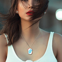 Lade das Bild in den Galerie-Viewer, Rose Gold Fancy Diamond Ausgefallener Diamant Halskette mit Anhänger selbst gestalten und bedrucken