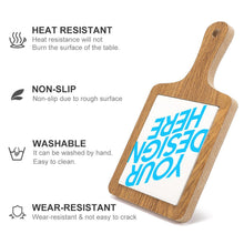 Lade das Bild in den Galerie-Viewer, Tabletts & Untersetzer Untertasse aus Holz in der Küche oder Wohnung mit Foto Text selbst gestalten und bedrucken