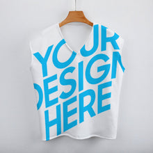 Lade das Bild in den Galerie-Viewer, Einzelbilddruck Schulterfreie Strickweste Bestickte Pullover Pullunder Weste Damen / Frauen MY06 mit Foto Text Muster selbst gestalten und bedrucken