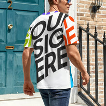 Lade das Bild in den Galerie-Viewer, Multi-Image-Druck Voll Druck Männer / Herren Premium Polyester T-Shirt NT mit Fotos Muster Text Logo selbst gestalten und bedrucken