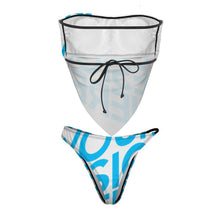 Lade das Bild in den Galerie-Viewer, 2023 New Modische Sexy Einzelbild-Design Bustier Push-Up Bikini Set 2 teilig J203D65 mit Ihrem Foto Motiv und Text selbst gestalten und bedrucken