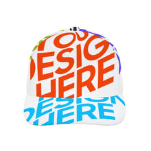 Lade das Bild in den Galerie-Viewer, Gebogene Gummi Snapback Cap Baseballkappe aus Polyester mit Voll-Druck selbst gestalten und bedrucken