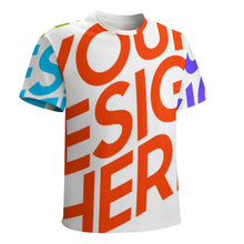 Lade das Bild in den Galerie-Viewer, Multi-Image-Druck Voll Druck 100% Baumwolle Männer / Herren Premium T-Shirt mit Fotos Muster Text Logo selbst gestalten und bedrucken