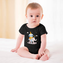 Lade das Bild in den Galerie-Viewer, Overall Kurzarm Strampler Baby Bodysuit mit Foto Text selbst gestalten und bedrucken