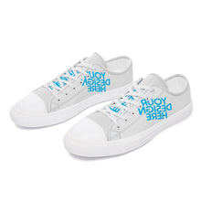 Lade das Bild in den Galerie-Viewer, Herren/Männer Low-Top Canvas Schuhe Segeltuchschuhe selbst gestalten und bedrucken