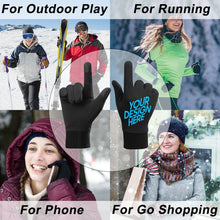 Lade das Bild in den Galerie-Viewer, Winter Wasserdichte Handschuhe Fingerhandschuhe Skihandschuhe Bleib Warm für Damen / Frauen mit Foto selbst gestalten und bedrucken