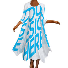 Lade das Bild in den Galerie-Viewer, Einzelbilddruck Abendanzug Kleid Set STZ 2tlg. Set mit Fotos Muster Text Logo selbst gestalten und bedrucken