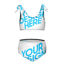 Lade das Bild in den Galerie-Viewer, Modischer Badeanzug mit Träger Kinder NT022 Bademode Mädchen online mit Foto selbst gestalten und bedrucken