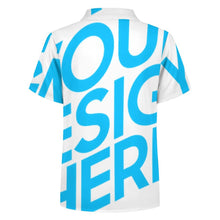 Lade das Bild in den Galerie-Viewer, Einzelbild-Design Kinder Jungen Kurzarmhemd Kurzärmeliges Hemd 225 mit Foto Design Motiv Text selbst gestalten und bedrucken