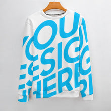 Lade das Bild in den Galerie-Viewer, Voll bedruckter Rundhalspullover Sweatshirts MY09 für Herren Männer mit Foto Text Muster selbst gestalten und bedrucken