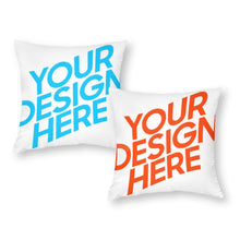 Lade das Bild in den Galerie-Viewer, Beidseitiger Druck 2er Set Kissenbezug Kuschelkissen Polyester Kissenhülle für Zierkissen, Dekokissen, Sofakissen, Couchkissen mit Fotos Muster Text Logo selbst gestalten und bedrucken