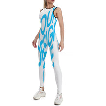 Lade das Bild in den Galerie-Viewer, Einzelbilddruck Damen Jumpsuit Yoga Overall XG001 mit langem Bein mit Fotos Muster Text Logo selbst gestalten und bedrucken
