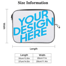 Lade das Bild in den Galerie-Viewer, Schneeflocke Laptop Tasche selbst gestalten und bedrucken