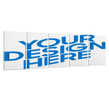 Lade das Bild in den Galerie-Viewer, Vertikale Version 1:2 hängende Poster Ganzes Bild 5 Panel / Wandbilder 5-teilig / Leinwand Malerei mit Foto selbst gestalten und bedrucken