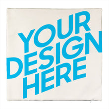 Lade das Bild in den Galerie-Viewer, Weißer Leinen Kissenbezug Kissenhülle beidseitiger Druck mit Foto Text selbst gestalten und bedrucken