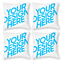 Lade das Bild in den Galerie-Viewer, Kissenbezug Kissenhülle Polyester einseitiger Druck (4 Stück / Packung) mit Fotos Text selbst gestalten und bedrucken