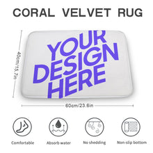 Lade das Bild in den Galerie-Viewer, Teppich Rutschfeste Badezimmer Bodenmatte (Dicke Version) mit Foto Design Motiv Text selbst gestalten und bedrucken