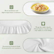 Lade das Bild in den Galerie-Viewer, Runde Tischdecke Wachstuch Abwaschbar 100cm 110cm 120cm 130cm mit Foto Design Motiv Text selbst gestalten und bedrucken