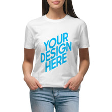 Lade das Bild in den Galerie-Viewer, Beidseitiger Druck Kurzarm-T-Shirts für Frauen selbst gestalten und bedrucken