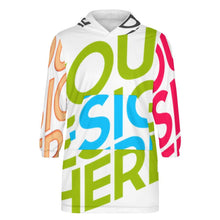 Lade das Bild in den Galerie-Viewer, Multi-Image-Druck Weihnachten Kapuzensweatshirt Mädchen Sweatshirt Pullover Kapuze B412 Blanket Hoodie mit Fotos Muster Text Logo selbst gestalten und bedrucken