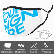 Lade das Bild in den Galerie-Viewer, Atmungsaktive Mund-Nasen-Maske KZ12 Gesichtsmaske waschbar selbst gestalten