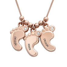 Lade das Bild in den Galerie-Viewer, Mutterschmuck Babyfußkette X0009 mit Namen Gravur selbst gestalten