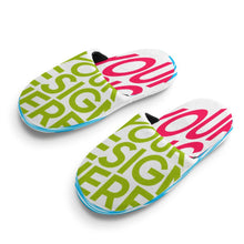 Lade das Bild in den Galerie-Viewer, Voll Druck Kinder Jungen / Mädchen Winter Pantoffel Hausschuhe Slipper mit Foto Design Motiv Text selbst gestalten und bedrucken