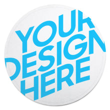 Lade das Bild in den Galerie-Viewer, Kinder Anti-Rutsch Runde Decke Teppich Kuscheldecke Flauschige Decke Flauschige Tagesdecke mit Fotos Muster Text Logo selbst gestalten und bedrucken