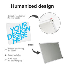 Lade das Bild in den Galerie-Viewer, 14*20cm Horizontale Version Metallschild Blechschilder Deko Schild mit Spruch Wand- und Türdeko mit Fotos Text selbst gestalten und bedrucken