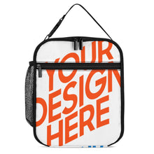 Lade das Bild in den Galerie-Viewer, Multi-Image-Druck isolierte Kühltasche Lunch Tasche Lunchbag Wiederverwendbare Thermo-Tragetasche mit Fotos Muster Text Logo selbst gestalten und bedrucken