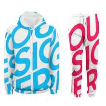 Lade das Bild in den Galerie-Viewer, Damen / Herren Unisex Kapuzenpullover Hoodie 2-tgl. Set / Trainingsanzug mit Foto selbst gestalten und bedrucken