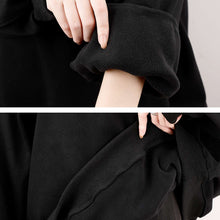 Lade das Bild in den Galerie-Viewer, Dicker Rundhalspullover Sweatshirts mit Puffärmel Vorderdruck D85 für Damen Frauen mit Foto selbst gestalten und bedrucken