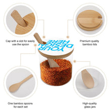 Lade das Bild in den Galerie-Viewer, Gewürzdosen Gewürzgläser aus Glas und Holz mit Foto Text selbst gestalten und bedrucken