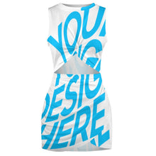 Lade das Bild in den Galerie-Viewer, Damen Einzelbild Design Allover-Druck Sommer Strandoverall Kurz Overall BEQ selbst gestalten und bedrucken