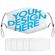 Lade das Bild in den Galerie-Viewer, Kindermaske Gesichtsmaske mit Filter (mehrere Ersatz-Filtern Stilen) selbst gestalten und bedrucken