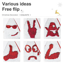 Lade das Bild in den Galerie-Viewer, Weihnachtsmütze Weihnachtshut mit Pailletten grün oder rot selbst gestalten und bedrucken