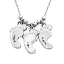Lade das Bild in den Galerie-Viewer, Mutterschmuck Babyfußkette X0009 mit Namen Gravur selbst gestalten