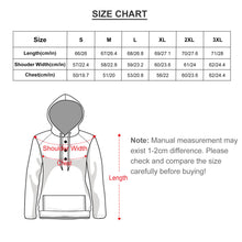 Lade das Bild in den Galerie-Viewer, Kapuzenpullover Sweatshirt Hoodie QH mit Knöpfen für Damen Frauen mit Foto selbst gestalten und bedrucken