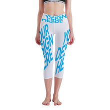 Lade das Bild in den Galerie-Viewer, Yoga Leggings Sport Yoga 2/3 Freizeithose Damen / Frauen Voll-Druck (Multi-Image-Design) aus komfortablen Stretchmaterial selbst gestalten und bedrucken