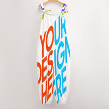 Lade das Bild in den Galerie-Viewer, Multi-Image-Druck Damen / Frauen Overall mit Trägern zum Knoten Jumpsuit RP mit Fotos Muster Text Logo selbst gestalten und bedrucken