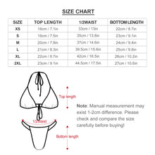Lade das Bild in den Galerie-Viewer, Damen / Frauen Multi-Image-Design Push-Up Triangel Bikini Set 2-teilig Bademode J195D57 mit Schnüren BH + String mit Ihrem Design Motiv Foto Text selbst gestalten und bedrucken