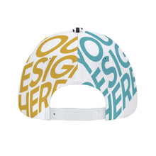 Lade das Bild in den Galerie-Viewer, Gebogene Gummi Snapback Cap Baseballkappe aus Polyester mit Voll-Druck selbst gestalten und bedrucken