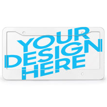 Lade das Bild in den Galerie-Viewer, Kennzeichenhalter / Auto Nummernschild Halterung / Kennzeichenrahmen mit Vier runde Löcher + Nummernschild mit Foto selbst gestalten und bedrucken