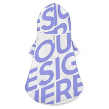 Lade das Bild in den Galerie-Viewer, Volldruck Polyester Tierpullover Hundepullover mit Kaputze mit Fotos Muster Text Logo selbst gestalten und bedrucken