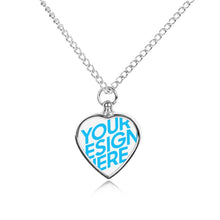 Lade das Bild in den Galerie-Viewer, Haustier Urne Halskette Tier Urnen Schmuck Pfoten mit Anhänger Asche Andenken Hund Katze Befüllbar Ascheschmuck Pfotenschmuck mit Foto selbst gestalten und bedrucken