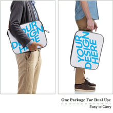 Lade das Bild in den Galerie-Viewer, Schneeflocke Laptop Tasche selbst gestalten und bedrucken