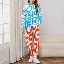 Lade das Bild in den Galerie-Viewer, Einzelbild-Design Unisex Jogginganzug Trainingsanzug SET A5TZ Jogginghose & Hoodie Damen Herren mit Foto Design Motiv Text selbst gestalten und bedrucken