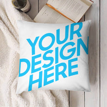 Lade das Bild in den Galerie-Viewer, Kuschelkissen Plüsch Kissenbezug Kissenhülle doppelseitiges Design Druck mit Fotos Muster Text Logo selbst gestalten und bedrucken